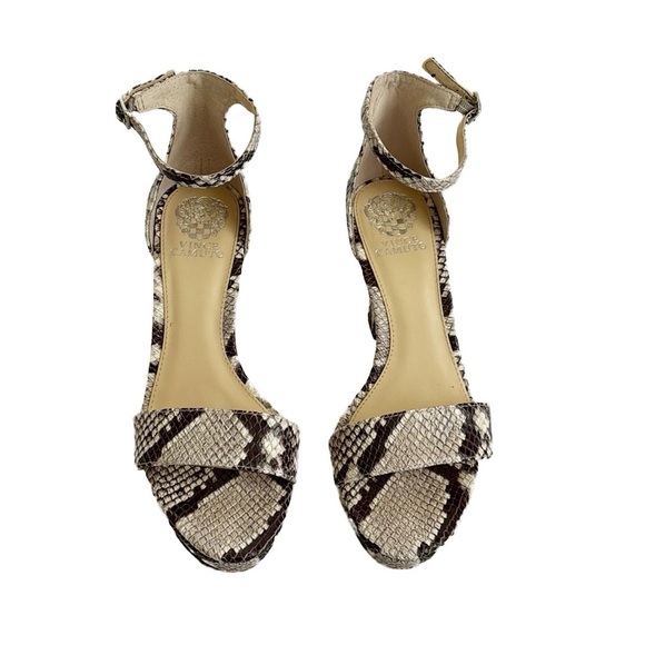 Vince Camuto Snake Print Heels - Picture 5 of 10